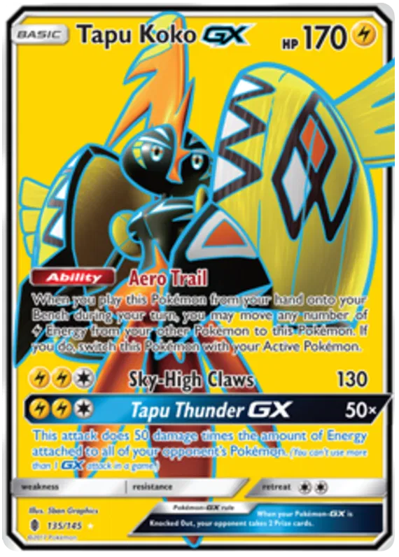 Tapu Koko GX - Guardians Rising #135