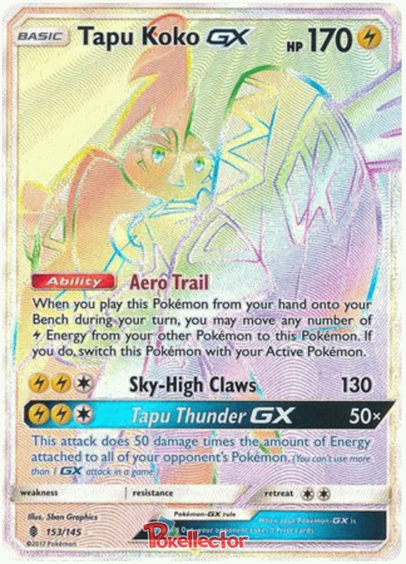 Tapu Koko GX - Guardians Rising #153