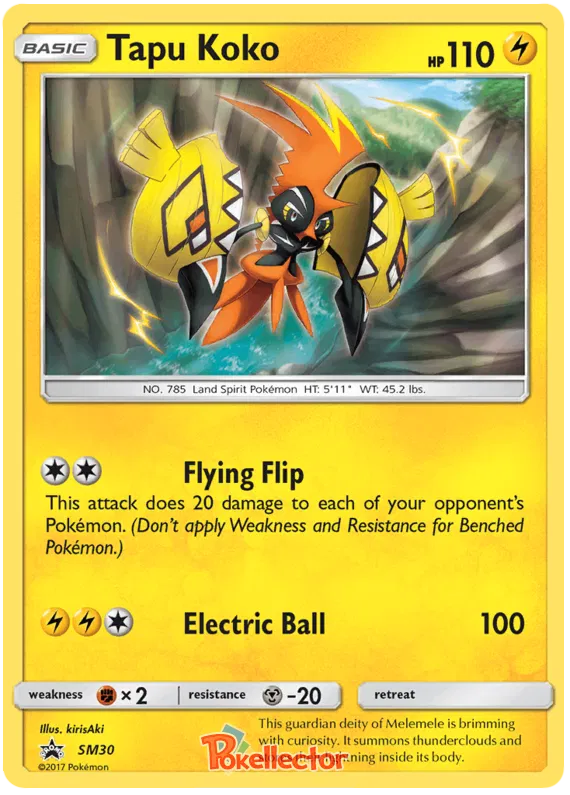 Tapu Koko - Sun & Moon Promos #30