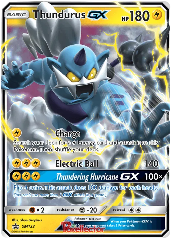 Thundurus GX - Sun & Moon Promos #133