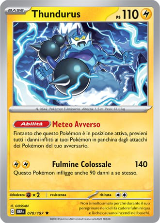 Thundurus - Ossidiana Infuocata #70