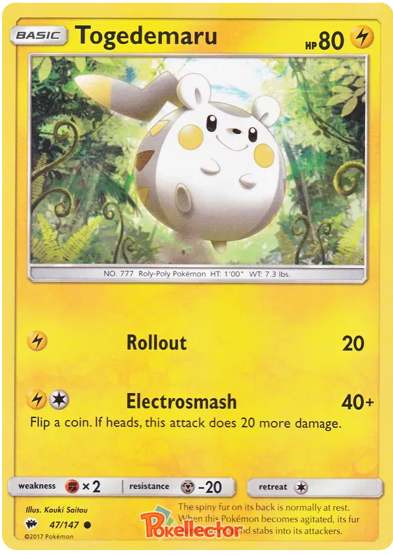 Togedemaru - Burning Shadows #47