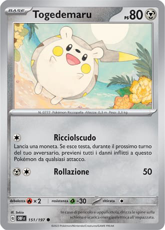 Togedemaru - Ossidiana Infuocata #151