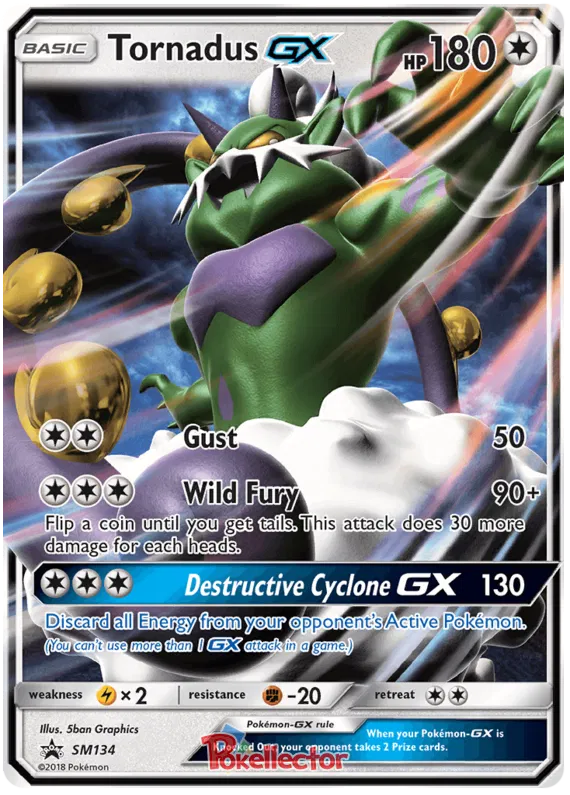 Tornadus GX - Sun & Moon Promos #134