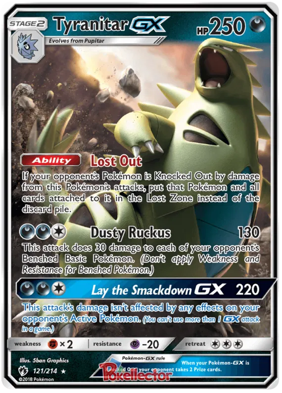 Tyranitar GX - Lost Thunder #121