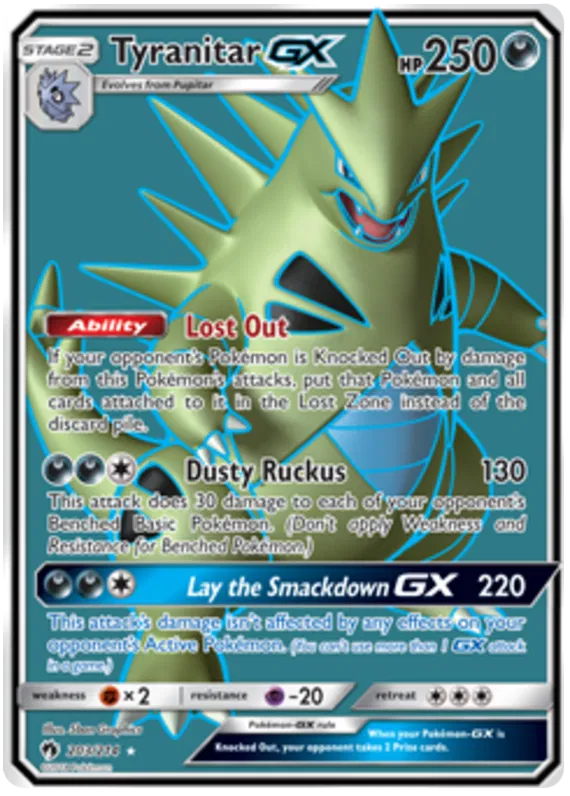 Tyranitar GX - Lost Thunder #203