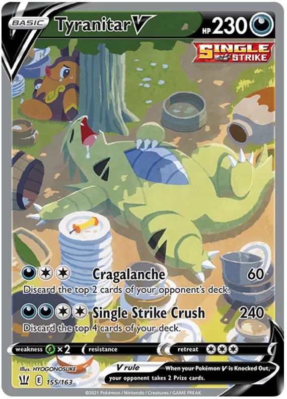 Tyranitar V - Battle Styles #155