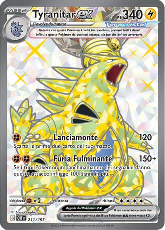 Tyranitar ex - Ossidiana Infuocata #211