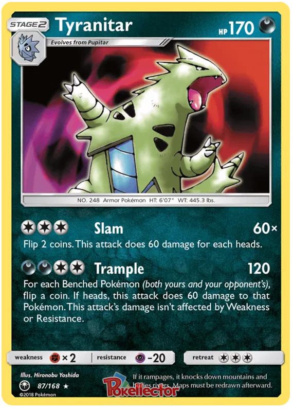 Tyranitar - Celestial Storm #87