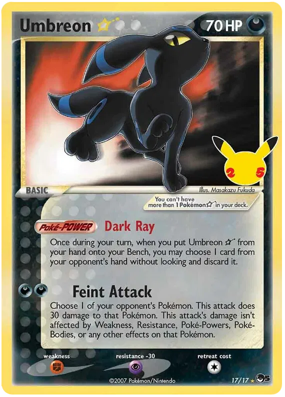 Umbreon * (Celebrations Promo) - POP Series 5 #17