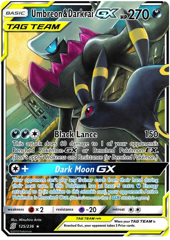 Umbreon & Darkrai GX - Unified Minds #125