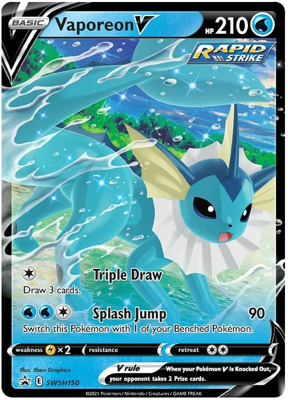 Vaporeon V - Sword & Shield Promos #150