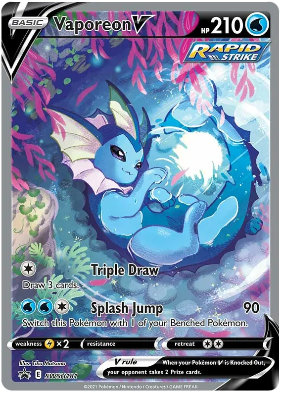 Vaporeon V - Sword & Shield Promos #181