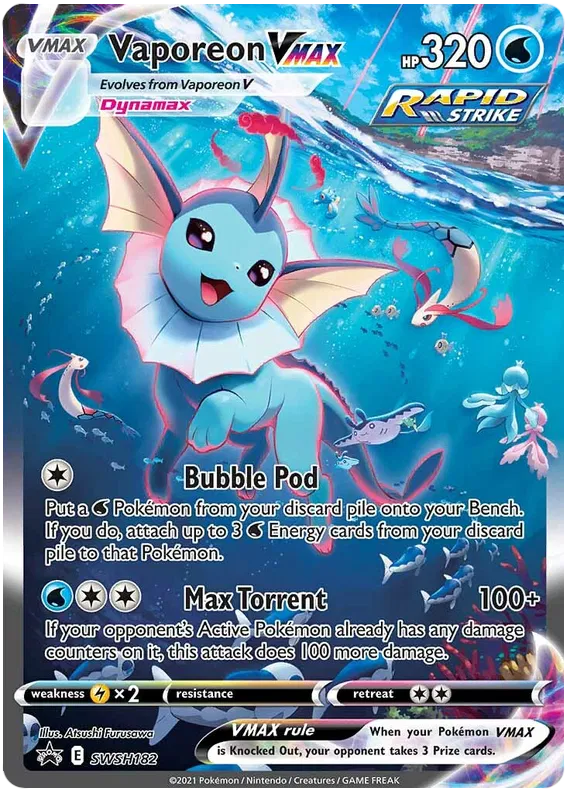 Vaporeon VMAX - Sword & Shield Promos #182