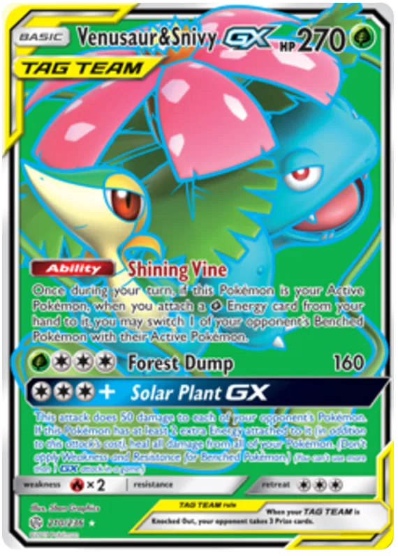 Venusaur & Snivy GX - Cosmic Eclipse #210