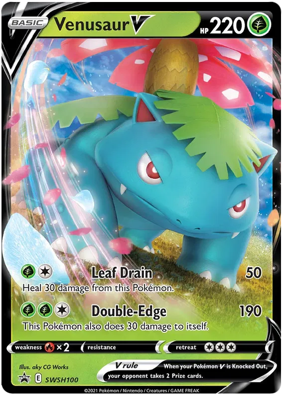 Venusaur V - Sword & Shield Promos #100