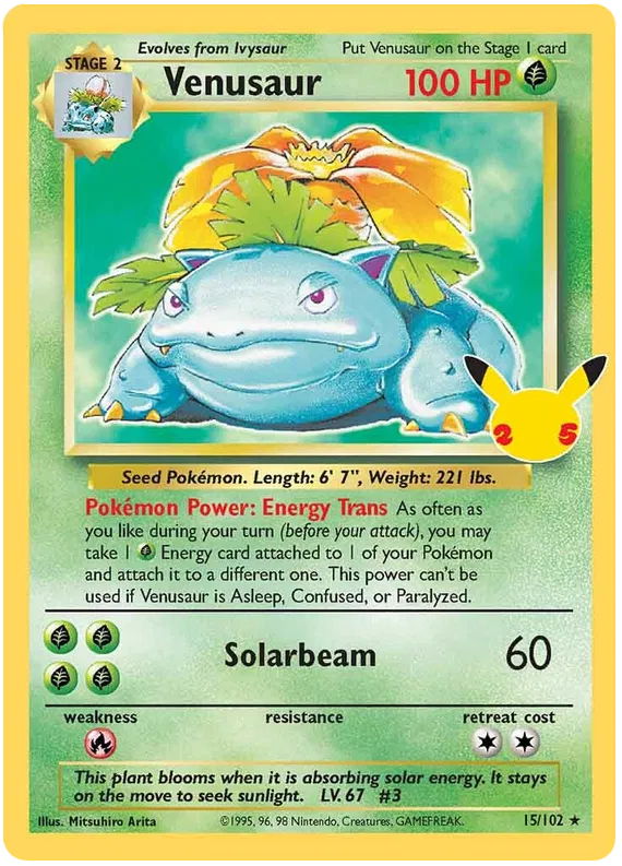 Venusaur (Celebrations Promo) - Base Set #15