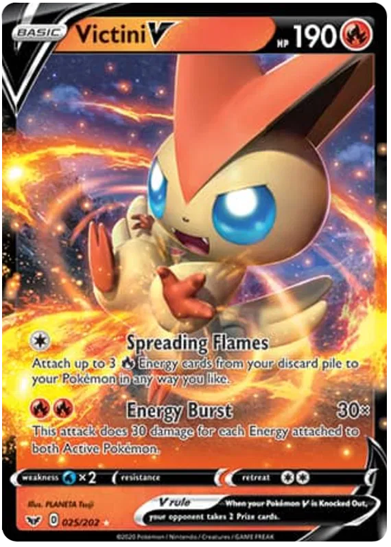 Victini V - Sword & Shield #25