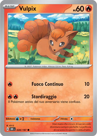 Vulpix - Ossidiana Infuocata #28