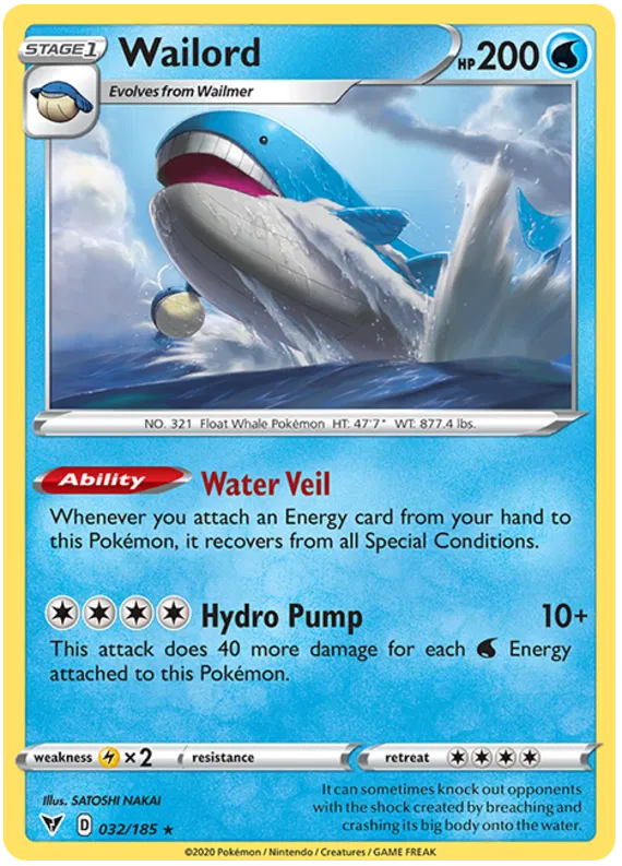 Wailord - Vivid Voltage #32