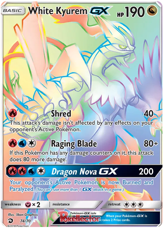 White Kyurem GX - Dragon Majesty #74