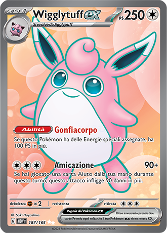 Wigglytuff ex - Scarlatto & Violetto - 151 #187