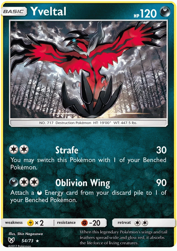 Yveltal - Shining Legends #54