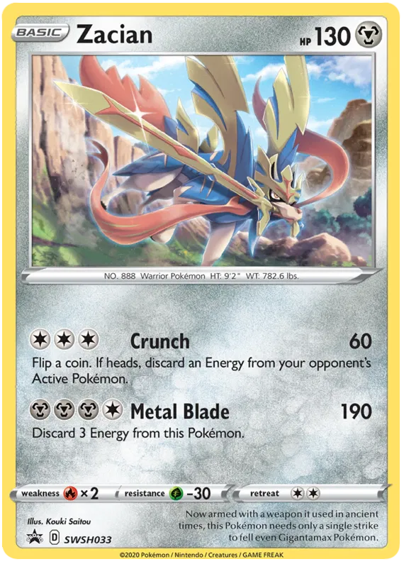 Zacian - Sword & Shield Promos #33