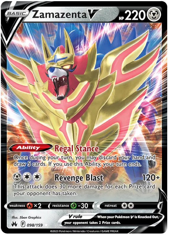 Zamazenta V - Crown Zenith #98