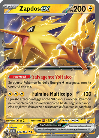 Zapdos ex - Scarlatto & Violetto - 151 #145