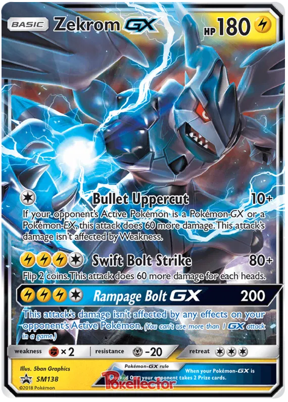 Zekrom GX - Sun & Moon Promos #138