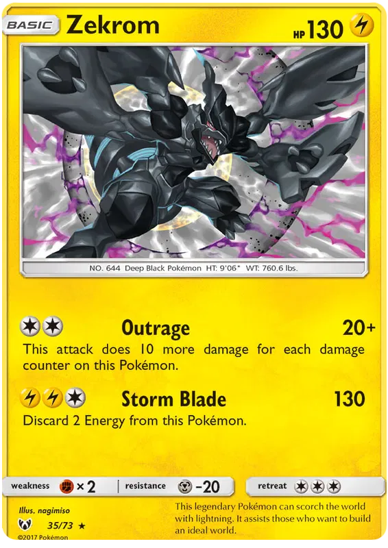 Zekrom - Shining Legends #35