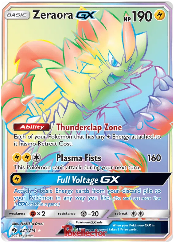 Zeraora GX - Lost Thunder #221