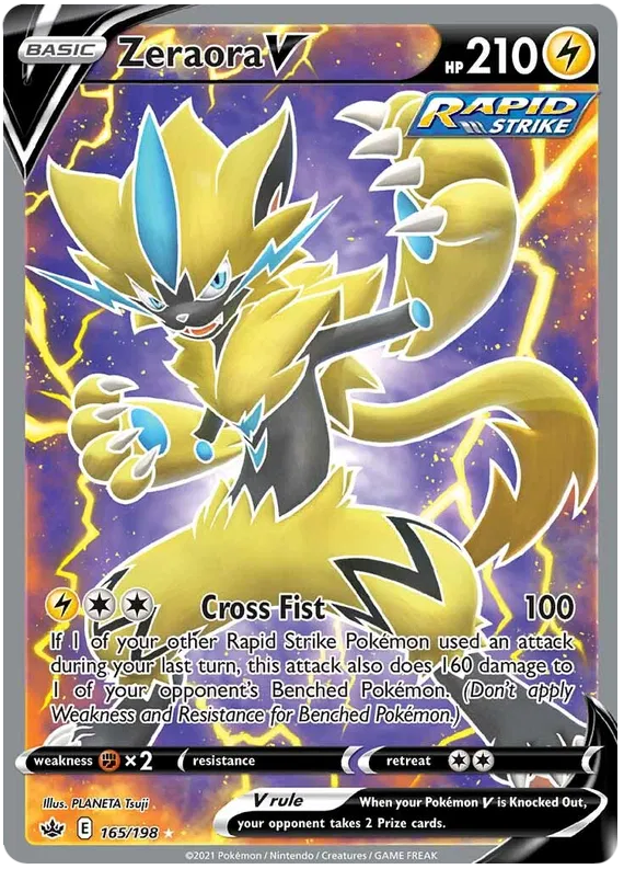 Zeraora V - Chilling Reign #165