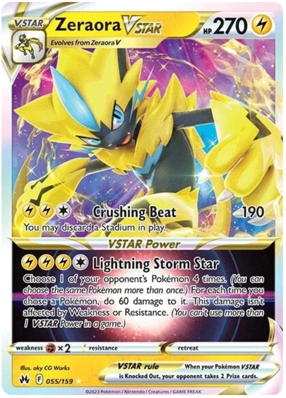 Zeraora VSTAR - Crown Zenith #55