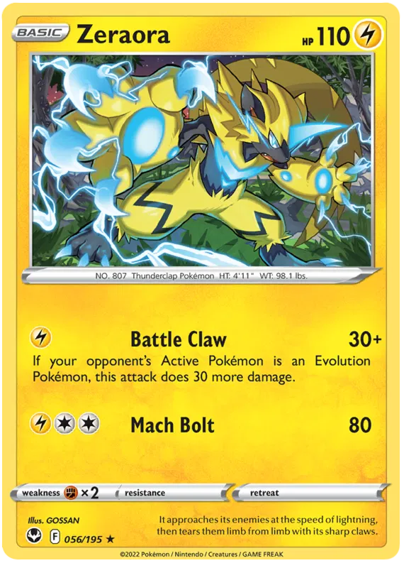 Zeraora - Tempesta Argentata #56