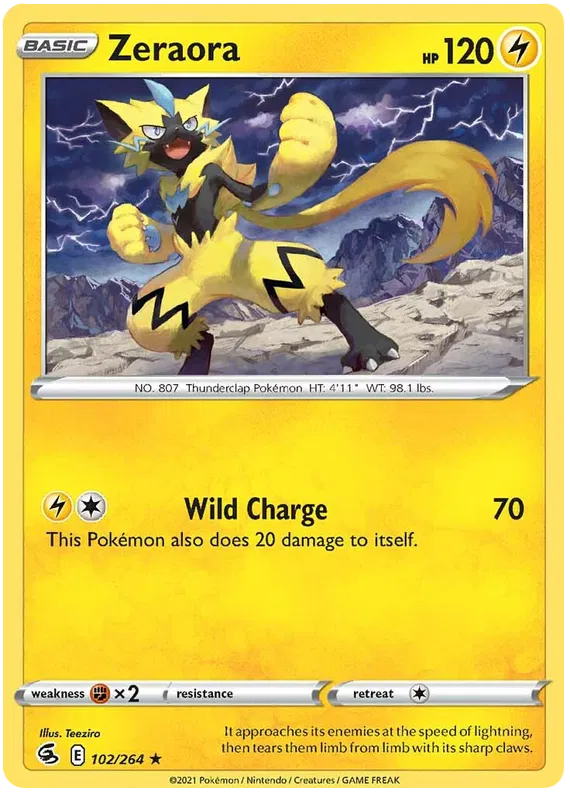 Zeraora - Fusion Strike #102