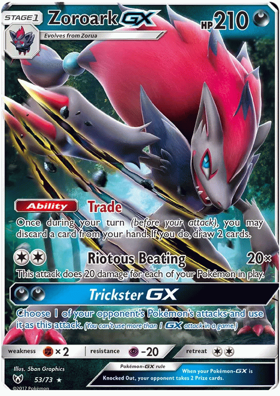 Zoroark GX - Shining Legends #53