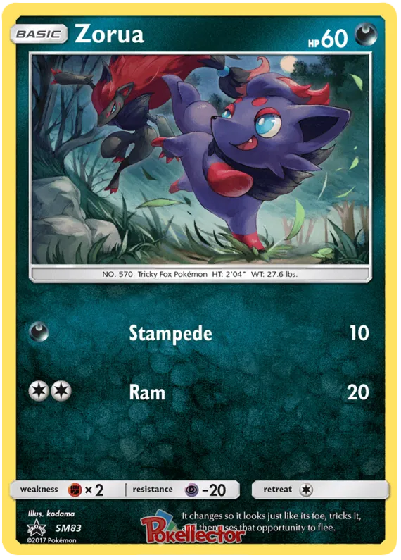 Zorua - Sun & Moon Promos #83