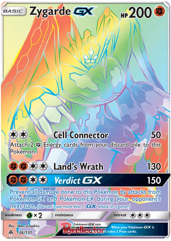 Zygarde GX - Forbidden Light #136