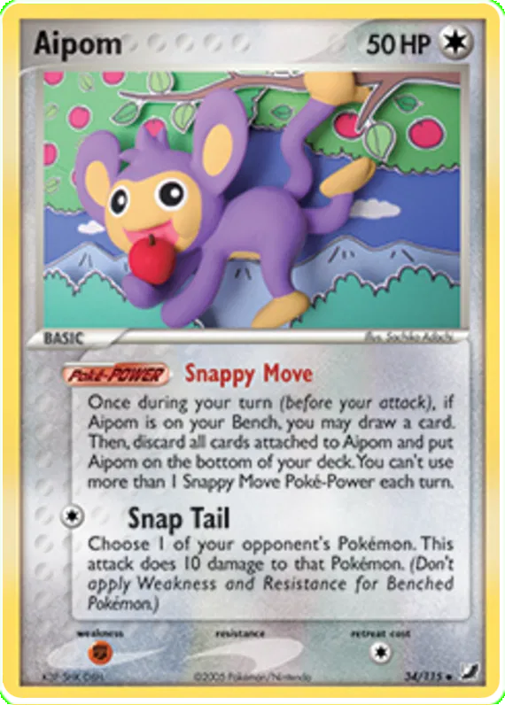 Aipom - EX Unseen Forces #34