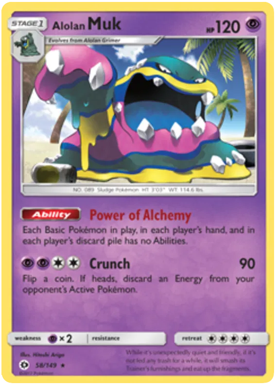 Alolan Muk - Sun & Moon #58