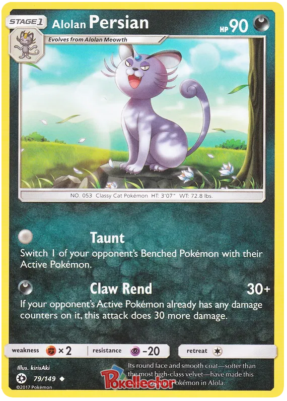 Alolan Persian - Sun & Moon #79