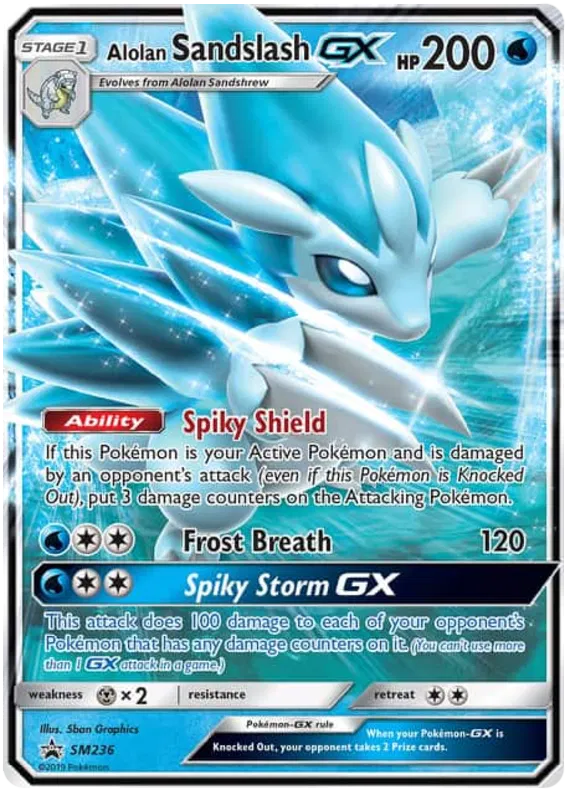 Alolan Sandslash GX - Sun & Moon Promos #236