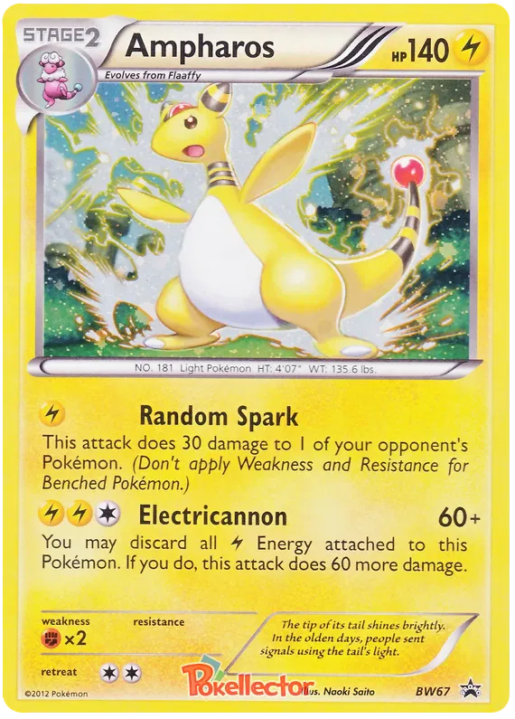 Ampharos - Black & White Promos #67