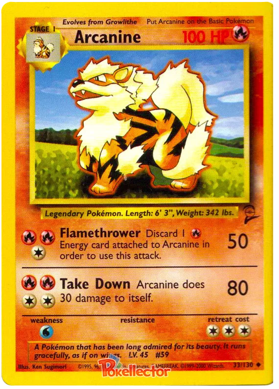 Arcanine - Base Set 2 #33