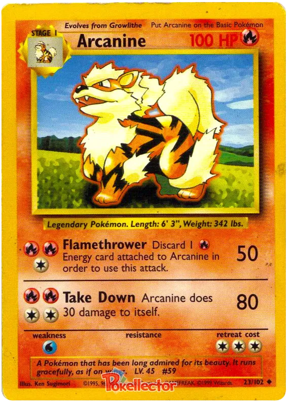 Arcanine - Base Set #23