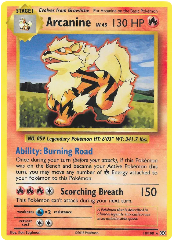 Arcanine - Evolutions #18