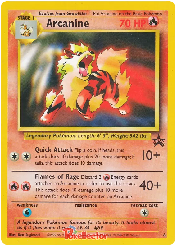 Arcanine - Wizards of the Coast Promos #6