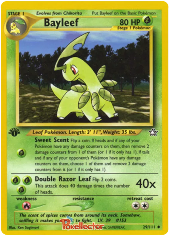 Bayleef lv 39 - Neo Genesis #29